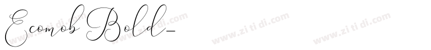 Ecomob Bold字体转换